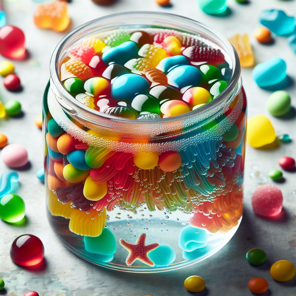 Les gummies grossissent-ils dans l'eau ?