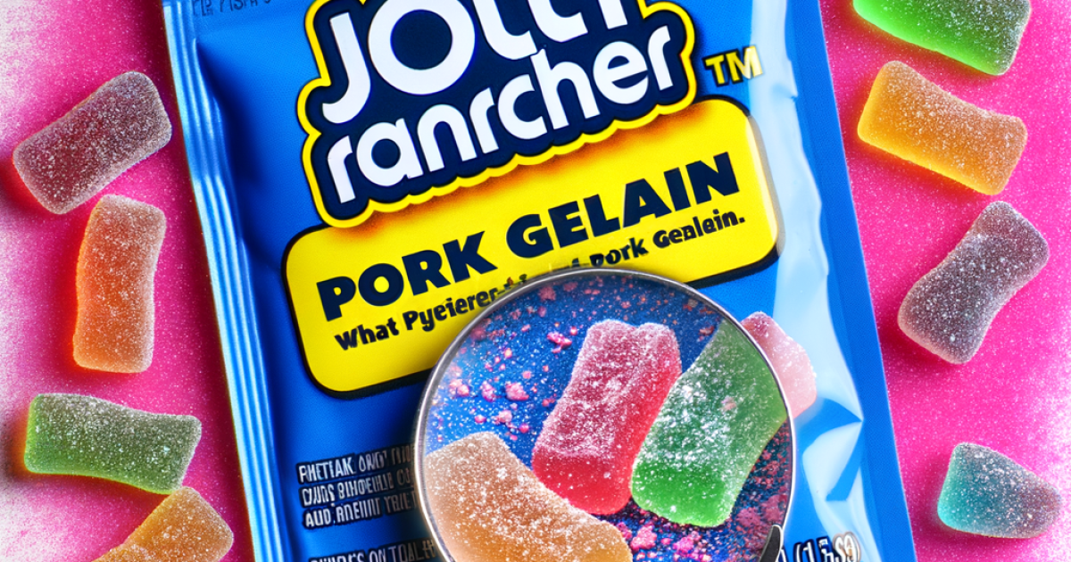 Les gummies Jolly Rancher contiennent-ils de la gélatine de porc ?